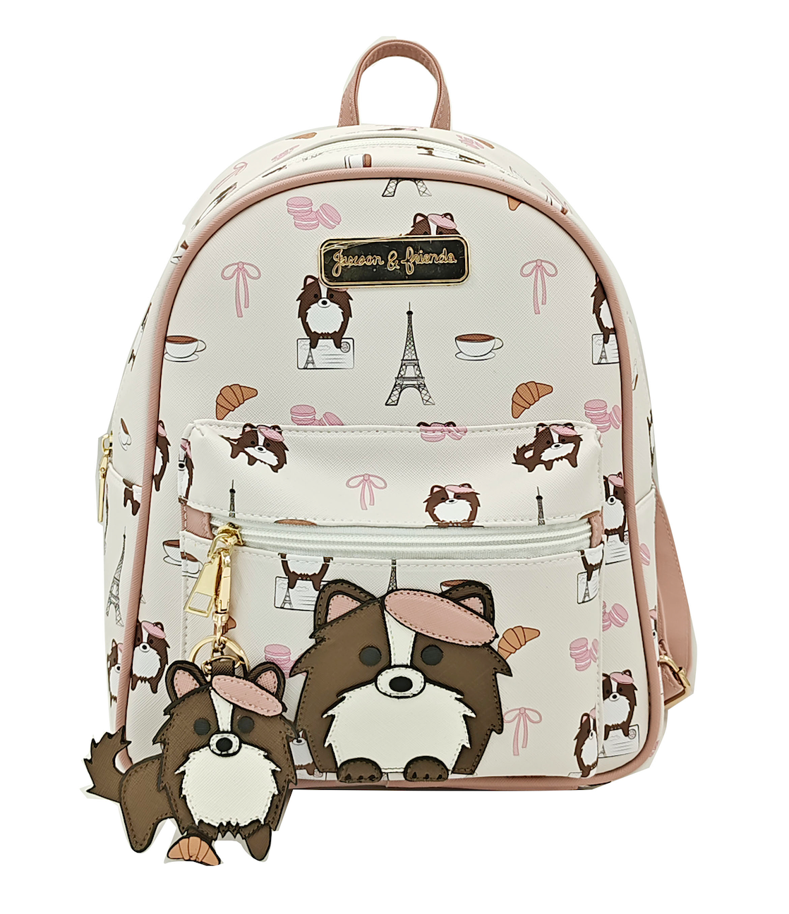 Jaxson in Paris Mini Backpack W/Keychain